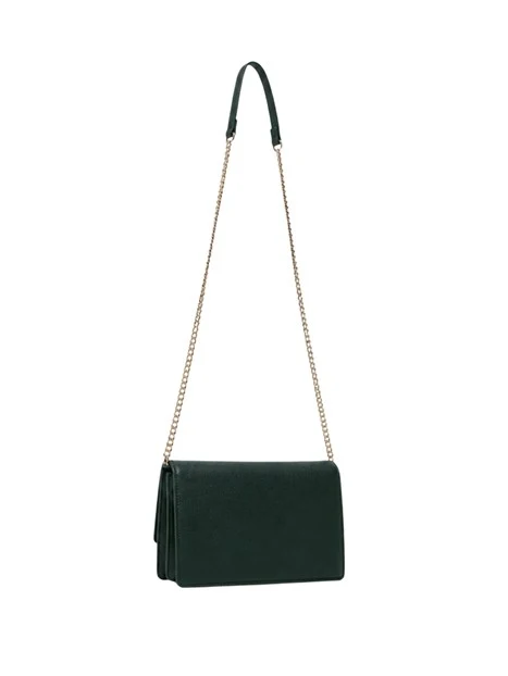 BORSA A TRACOLLA PICCOLA EFFETTO BOTALATO DONNA VERDE FORESTA