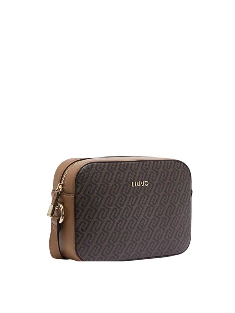 BORSA A TRACOLLA MEDIA MONOGRAM DONNA BEIGE