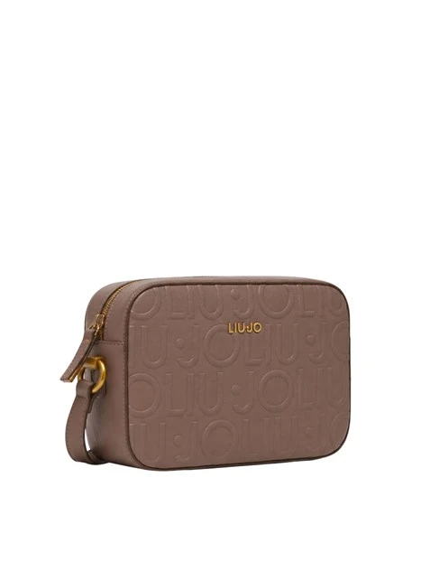 BORSA A TRACOLLA MEDIA EFFETTO NABUK DONNA MOCHA