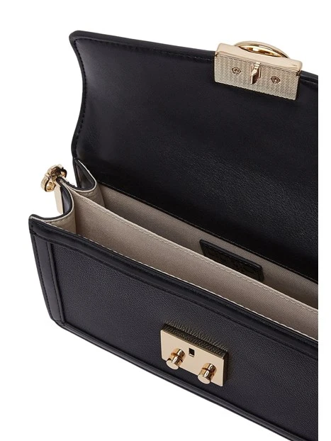 BORSA A TRACOLLA EFFETTO SAFFIANO DONNA NERO