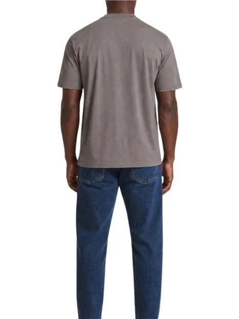 T- SHIRT MANICA CORTA CON STAMPA LOGO UOMO ANTRACITE