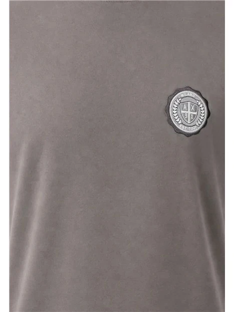 T- SHIRT MANICA CORTA CON STAMPA LOGO UOMO ANTRACITE