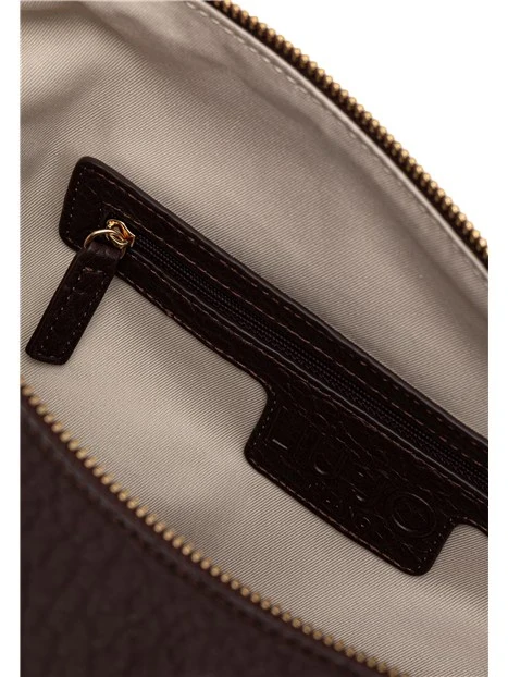 BORSA A SPALLA SATCHEL EFFETTO BOTTALATO DONNA BORDEAUX