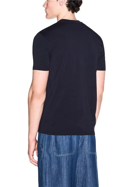 T-SHIRT SLIM GYM FIT UOMO BLU SCURO