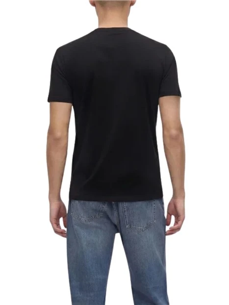 T-SHIRT SLIM GYM FIT UOMO NERA