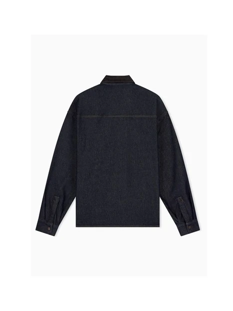 CAMICIA DENIM MANICA LUNGA UOMO BLU JEANS