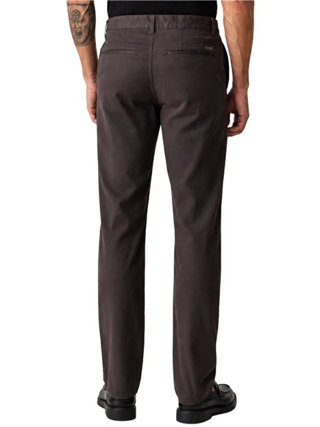 PANTALONI CHINO SLIM  IN COTONE UOMO MARRONE