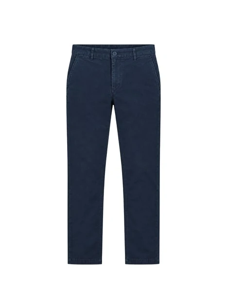 PANTALONI CHINO SLIM IN COTONE UOMO BLU NAVY