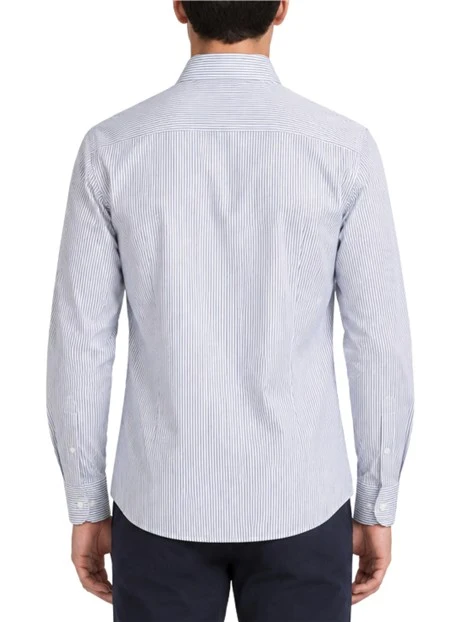 CAMICIA CASUAL A RIGHE UOMO NERO E BIANCO