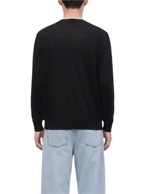 CARDIGAN UOMO MISTO FIBRA NERO