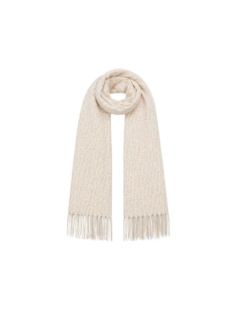 STOLA CON LOGO MONOGRAM DONNA BEIGE