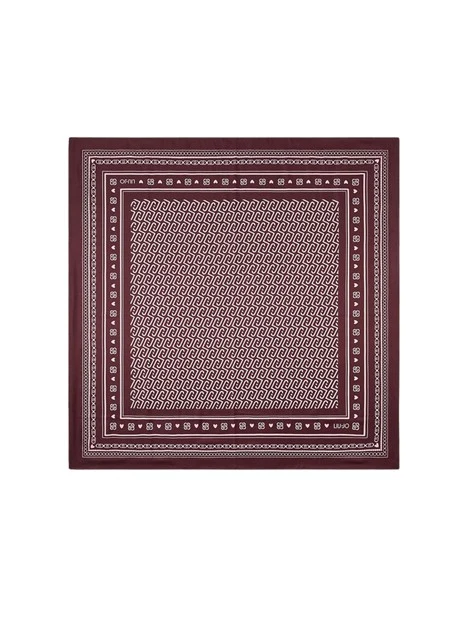 FOULARD GRANDE CON LOGO MONOGRAM DONNA BORDEAUX