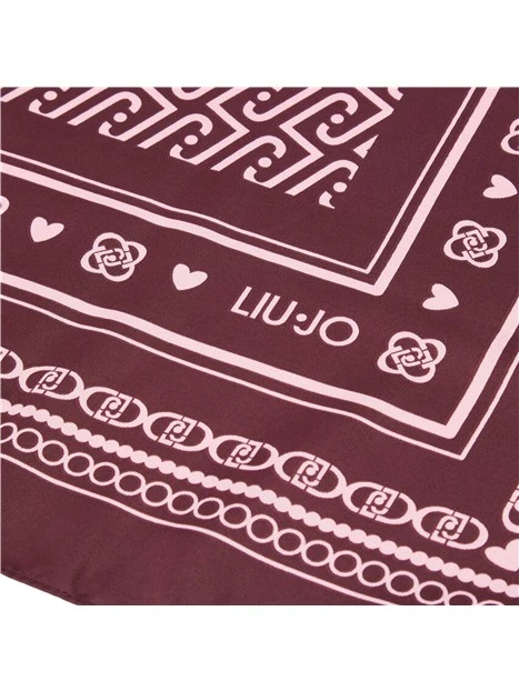 FOULARD GRANDE CON LOGO MONOGRAM DONNA BORDEAUX