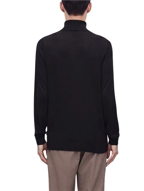 MAGLIA DOLCEVITA CLASSICA UOMO NERA