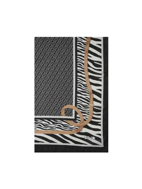 STOLA ANIMALIER CON CINTURINI DONNA