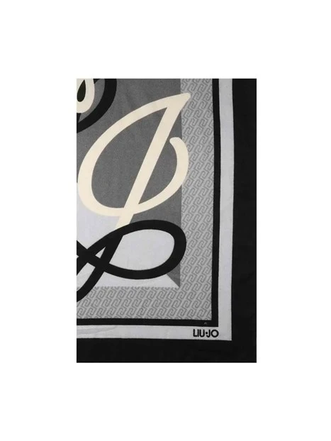 FOULARD 2F6068T2745 LOGO MONOGRAM DONNA NERO
