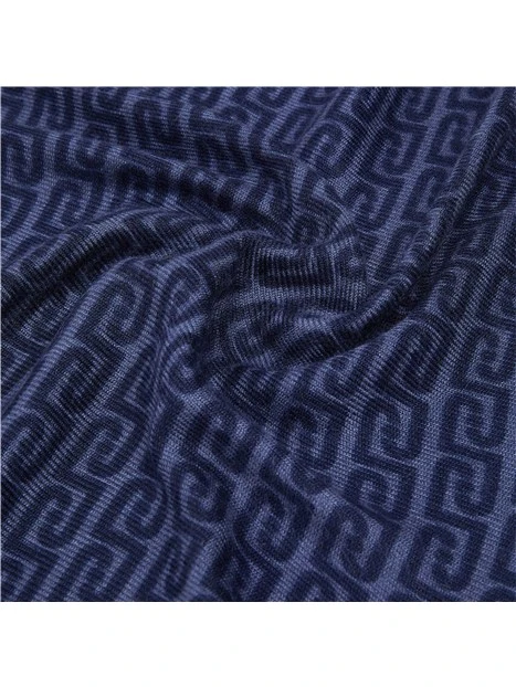 STOLA CON LOGO MONOGRAM E FIBBIE DECORATIVE DONNA AZZURRO