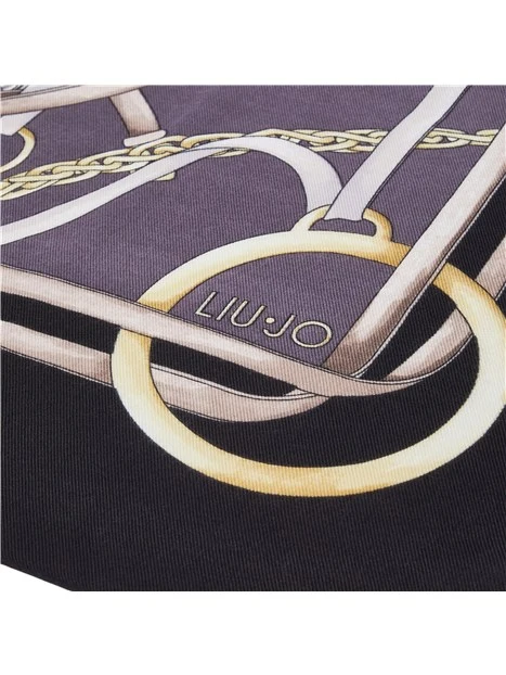 FOULARD GRANDE CON STAMPA DONNA NERO