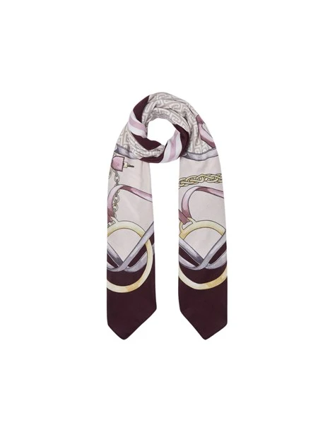 FOULARD GRANDE CON STAMPA DONNA BORDEAUX