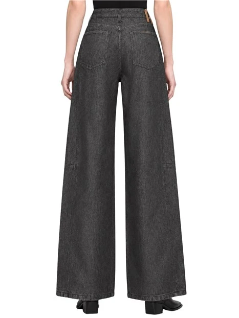 JEANS BOYFRIEND IN DENIM DONNA NERO