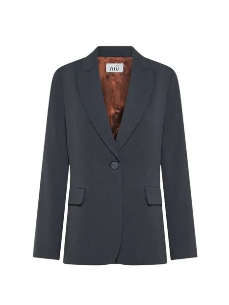 BLAZER SARTORIALE SFIANCATO DONNA GRIGIO