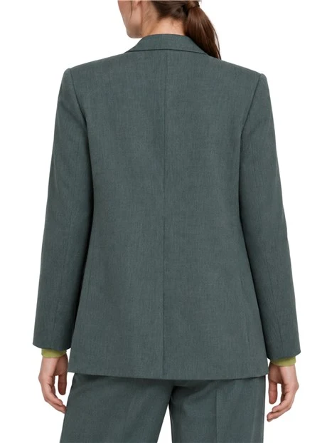 BLAZER DOPPIOPETTO CON AMPIO REVER DONNA VERDE