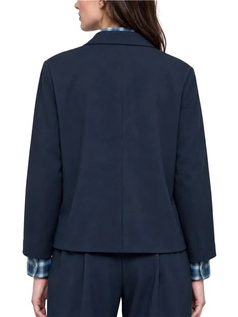 GIACCA CORTA OVER CON REVER DONNA BLU