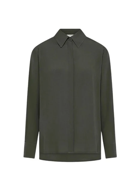 CAMICIA VINTAGE IN SETA UNITA DONNA VERDE