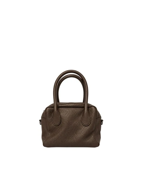 BORSA A MANO PICCOLO BAULETTO IN PELLE DONNA MARRONE