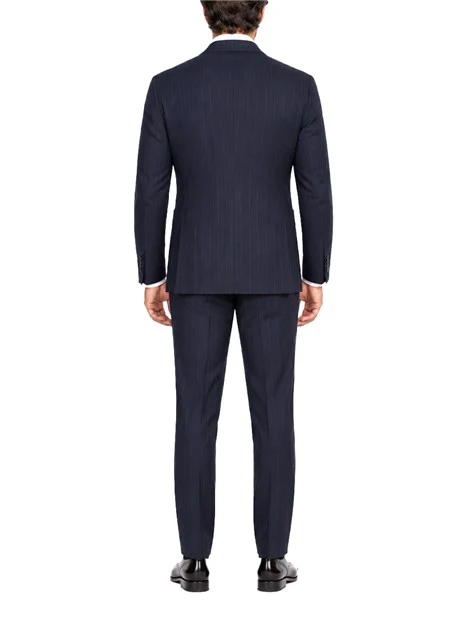 COMPLETO CON GIACCA DOPPIOPETTO GESSATO UOMO BLU