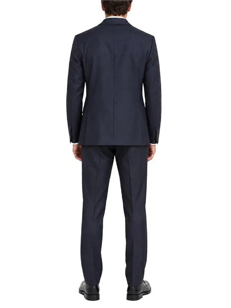 COMPLETO CON GIACCA MONOPETTO E PANTALONI IN MISTO LANA UOMO BLU