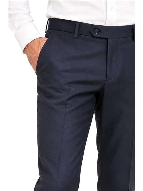 COMPLETO CON GIACCA MONOPETTO E PANTALONI IN MISTO LANA UOMO BLU