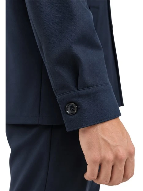 COMPLETO CON GIACCA CAMICIA UOMO BLU
