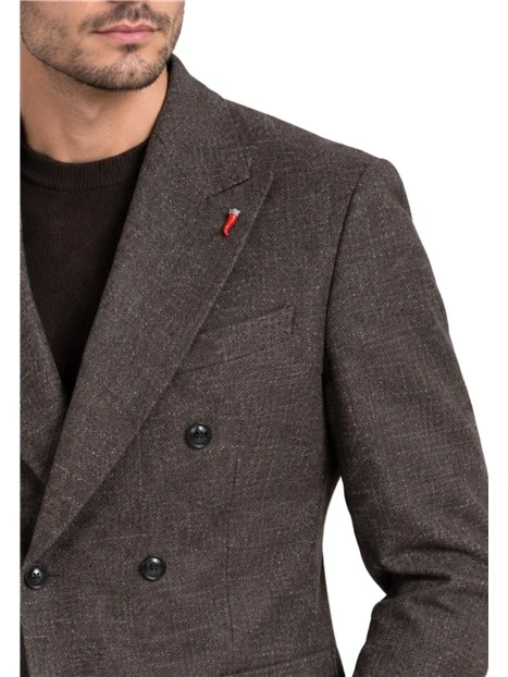 COMPLETO CON GIACCA DOPPIOPETTO UOMO MARRONE