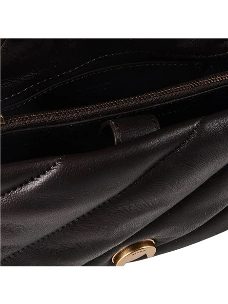 BORSA A TRACOLLA IN MORBIDA NAPPA CON CATENA DONNA MARRONE
