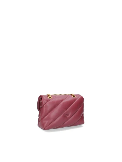 BORSA A TRACOLLA IN MORBIDA NAPPA CON CATENA DONNA BORDEAUX