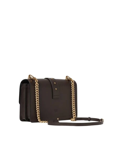 BORSA A MANO IN PELLE CON TRACOLLA RIMOVIBILE DONNA MARRONE
