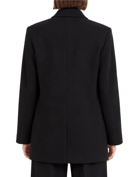 BLAZER DOPPIOPETTO OVERSIZE IN PURA LANA DONNA NERO
