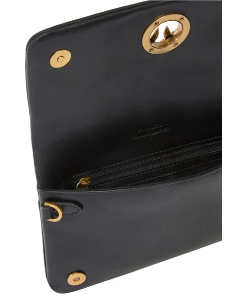 POCHETTE LOVE BAG CLICK SOFT MINI CON TRACOLLA DONNA NERO