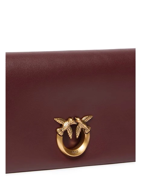 POCHETTE CLICK SOFT HORIZONTAL CLASSIC IN PELLE CON TRACOLLA DONNA MARRONE