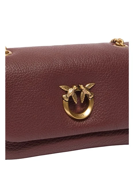 BORSA A SPALLA CLICK SOFT HORIZONTAL CHAIN IN PELLE DONNA MARRONE