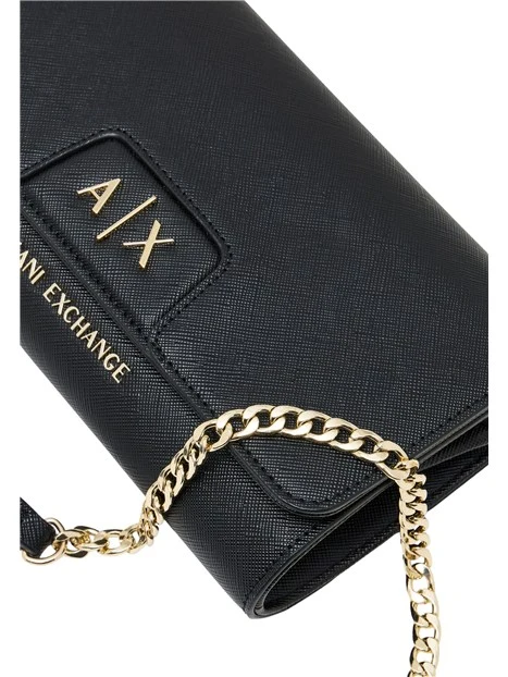 PORTAFOGLIO POCHETTE CON TRACOLLA DONNA NERO
