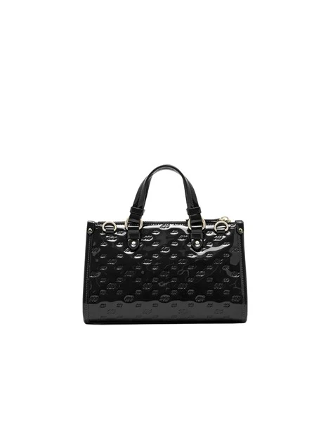 BORSA A MANO IN FINITURA LUCIDA DONNA NERO