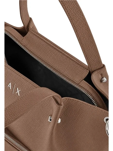 BORSA SHOPPING 2 IN 1 CON POCHETTE REMOVIBILE DONNA MARRONE
