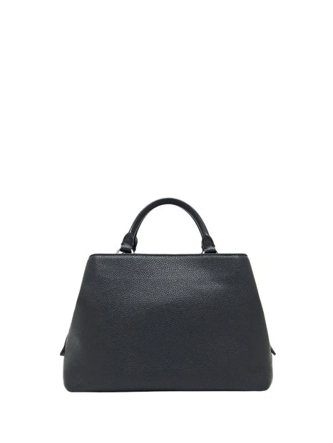 BORSA SHOPPING EFFETTO PELLE MARTELLATA DONNA NERO