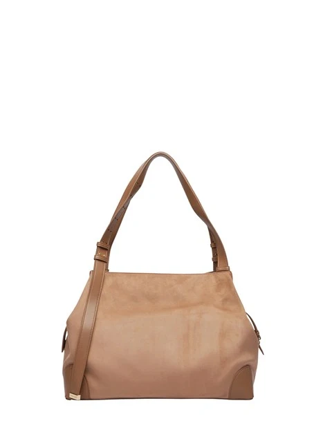 BORSA SHOPPING IN TESSUTO DONNA BEIGE