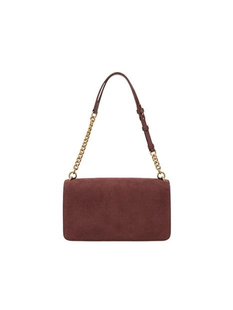 BORSA A TRACOLLA IN CAMOSCIO DONNA BORDEAUX