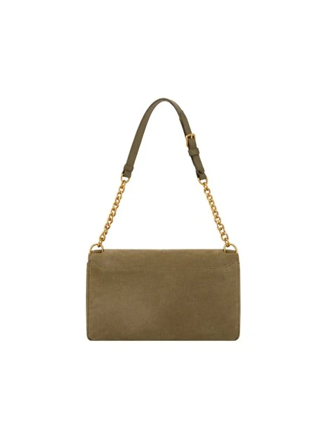 BORSA A TRACOLLA PICCOLA IN CAMOSCIO DONNA VERDE