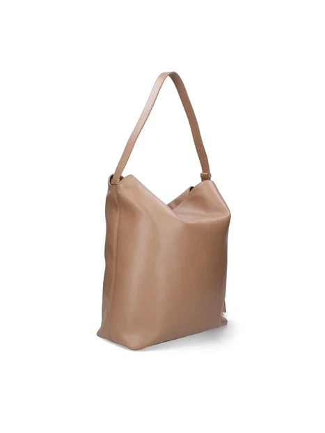 BORSA A SPALLA HOBO IN ECOPELLE DONNA BEIGE