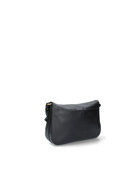 BORSA A SPALLA IN PELLE LOVE BIRDS DONNA NERO